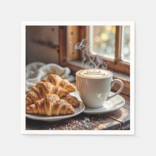 Bra Morgonkaffe med krossanter Pappersservett