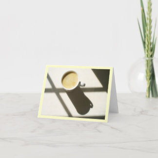 Bra morgonkaffeglöd tack kort