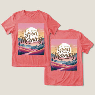 Bra Morgonkalligrafi Sunrise Red Women's T Shirt