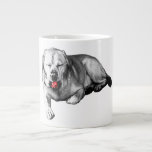 Bra Morgonlab, Red Heart Tunga Jumbo Mugg<br><div class="desc">Den första känslan,  fångad i en yawn. Den röda höjden tillför en blinkning utan att skrika. En start i lycklig för lab-föräldrar och tidigt-riserare.</div>