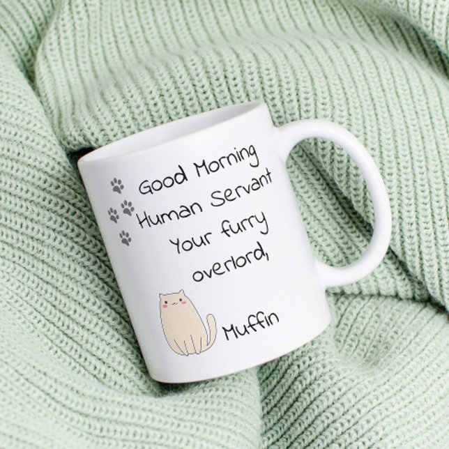 Bra Morgonpersonal från katt Kaffemugg (Skapare uppladdad)