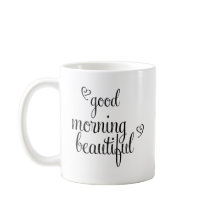 Bra Morgons vackra typografi med hjärta