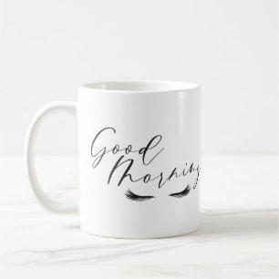 Bra Morgonskript Beauty Öga Lash Kaffemugg