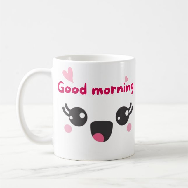 bra Morgonsöt rosa Kaffemugg (Vänster)