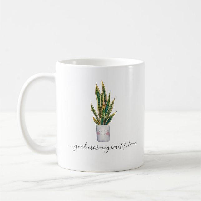 Bra Morgonvackra | Cute Poted Plant Kaffemugg (Vänster)