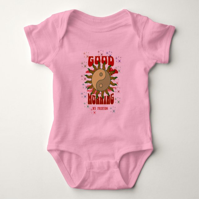 BRA MORNING, Baby Bodykostym T Shirt (Framsida)