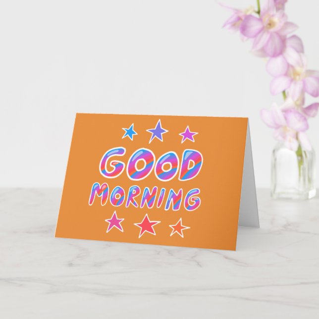 BRA MORNING Colorful Coola Rand ANPASSNINGSBAR Kort (Orkide)