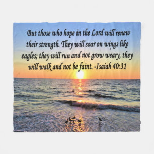 BRA MORNING GOD ISAIAH 40:10 SUNRISE FLEECEFILT