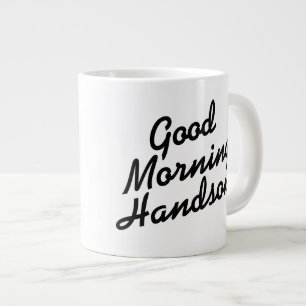 Bra Morning Handsome black and white jumbo mugg