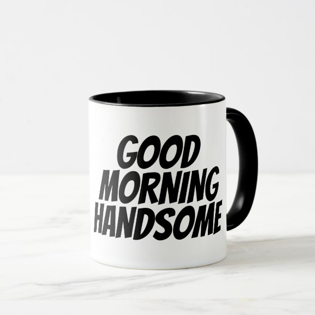 BRA MORNING HANDSOME Kaffe koppar för make (Framsida höger)
