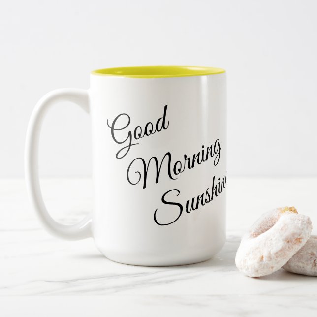 Bra Morning Sunshine och Lemons Coffee Mugg (Med munk)