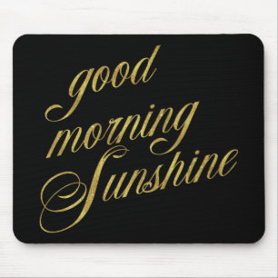 Bra Morning Sunshine Quote Faux Gold Foil Quote Musmatta