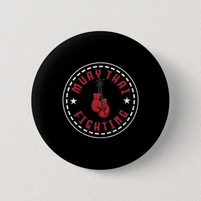 Bra Muay Thai-stridande design Kickboxer Mma Trai Knapp (Framsida)