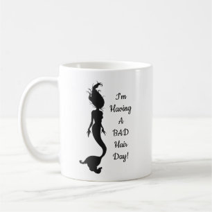 "Bra/mugg för sjöjungfru för dåligahårdag" Kaffemugg