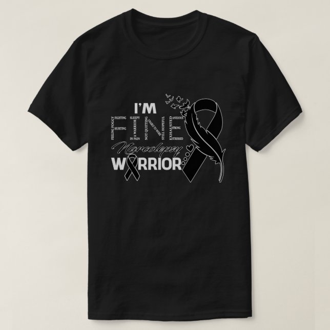 Bra Narcolepsy Warrior Awareness Feather T Shirt (Design framsida)