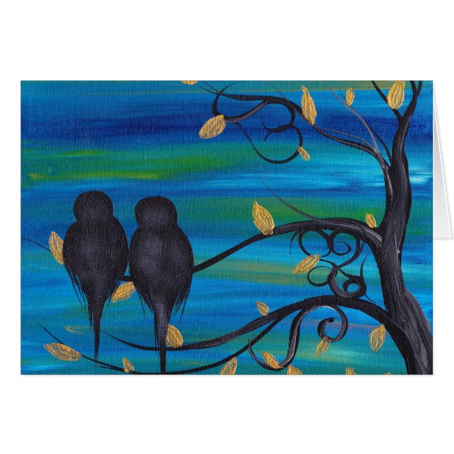 Bra natt min kärlek hälsningskort (Framsidan Horizontal)