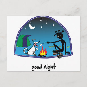 "Bra Natt!" Vykort