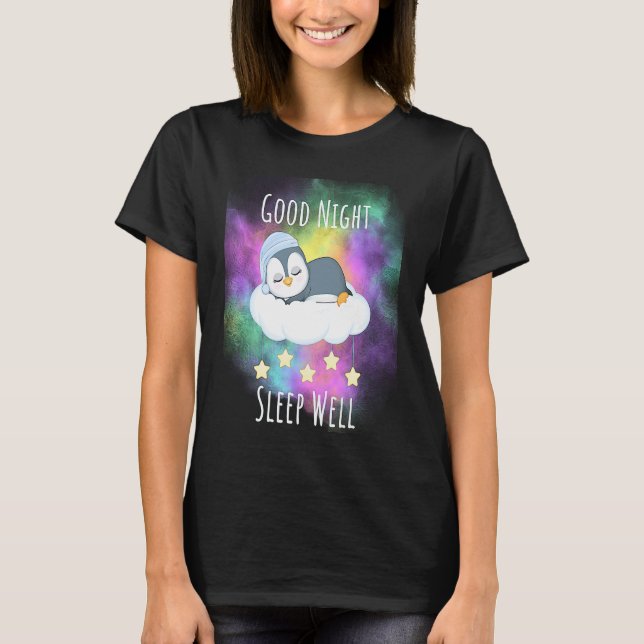 Bra nattsömn väl Penguin För barn T Shirt (Framsida)