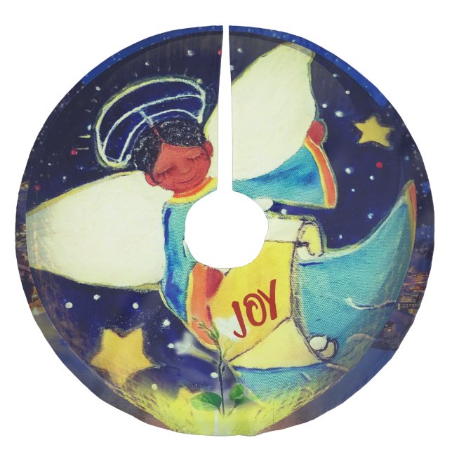 Bra News Angel Julgransmatta Borstad Polyester (Framsidan)