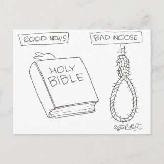 Bra News! (Bibel) Bad Noose (handmansknapp)( Vykort