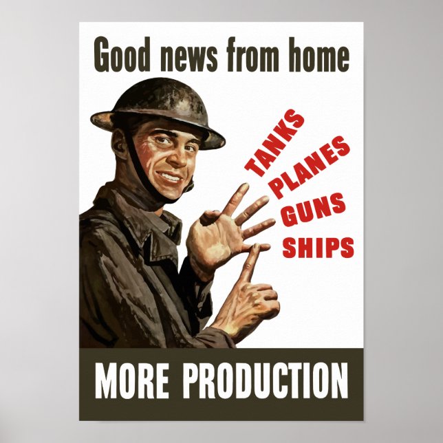 Bra News from Home - WWII Propaganda Poster (Framsidan)