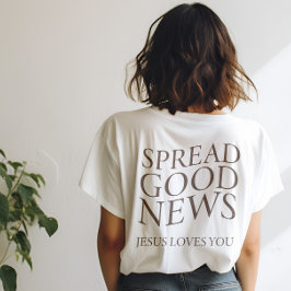 Bra News Jesus Kärlek You | Christian Aesthetic T Shirt