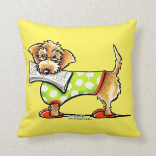 Bra News Wireh!d Dachshund Lycklig Kudde