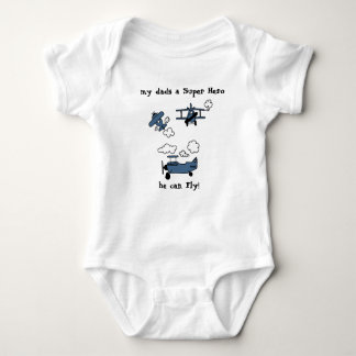 Bra Night Adjö Bi-Flygplan Toppen Hero Baby Bodyko T-shirt