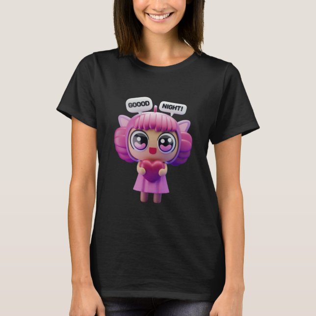 Bra Night Cute Baby T Shirt (Framsida)