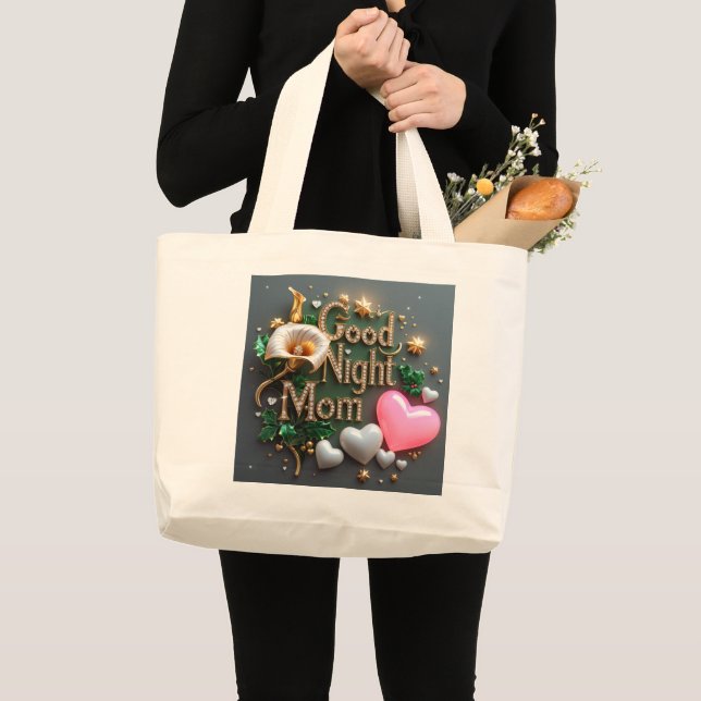 Bra Night, Mamma - Glamor Edition Tote Bag Jumbo Tygkasse (Framsida (produkt))