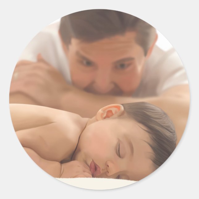 Bra Night Princess Runt Klistermärke (Framsida)