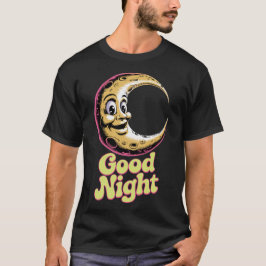 Bra Night Retro Måne T-Shirt