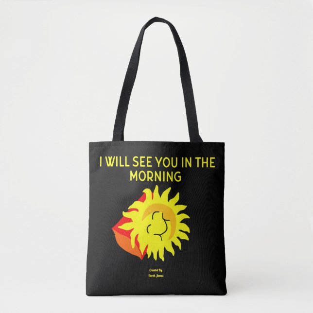 Bra Night Sol All-over-Print Tote Tygkasse (Framsida)