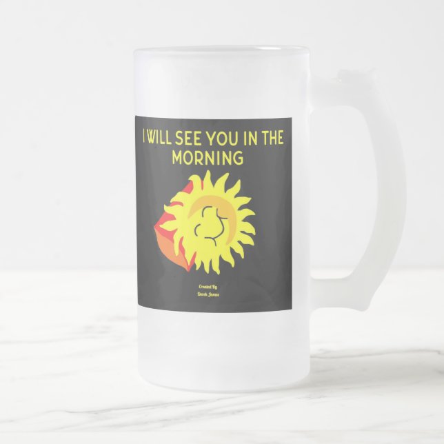 Bra Night Sol Large Frosted Glass Mugg (Höger)