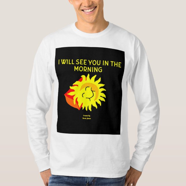 Bra Night Sol Manar Långärmad Shirt T Shirt (Framsida)