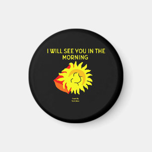 Bra Night Sol Round Magnet