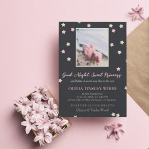 Bra Night Sweet Princess Baby Memorial Inbjudningar