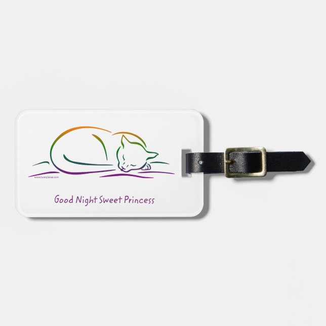 Bra Night Sweet Princess (Katt) Bagagebricka (Horisontell Framsida)