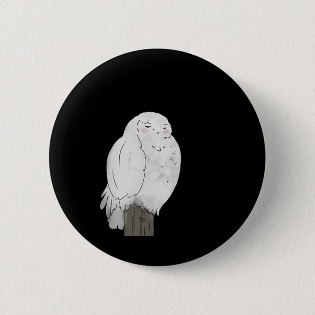 Bra Night Uggla Sticker Knapp (Framsida)