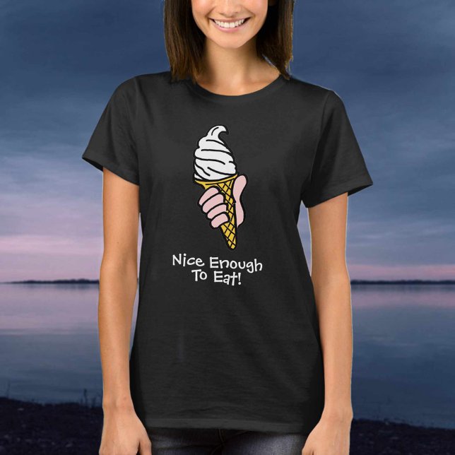 Bra nog att äta! Ice Cream Graphic T-Shirt (Skapare uppladdad)
