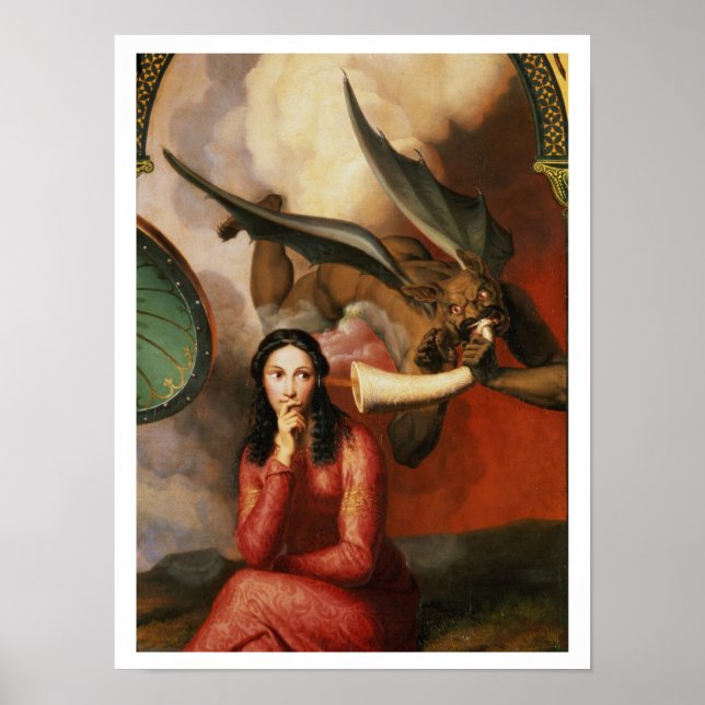 Bra och ondska: Djävulen Tempting a Young Woman, 1 Poster (Framsidan)