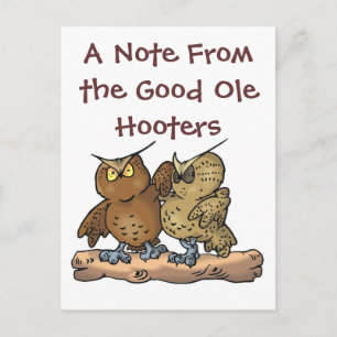 Bra ole hoots vykort