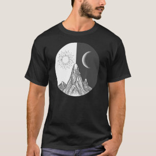 Bra om dagen och natten i Sol Måne T Shirt