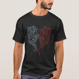 Bra Omens - en skugga till världen (blå och röd) T Shirt
