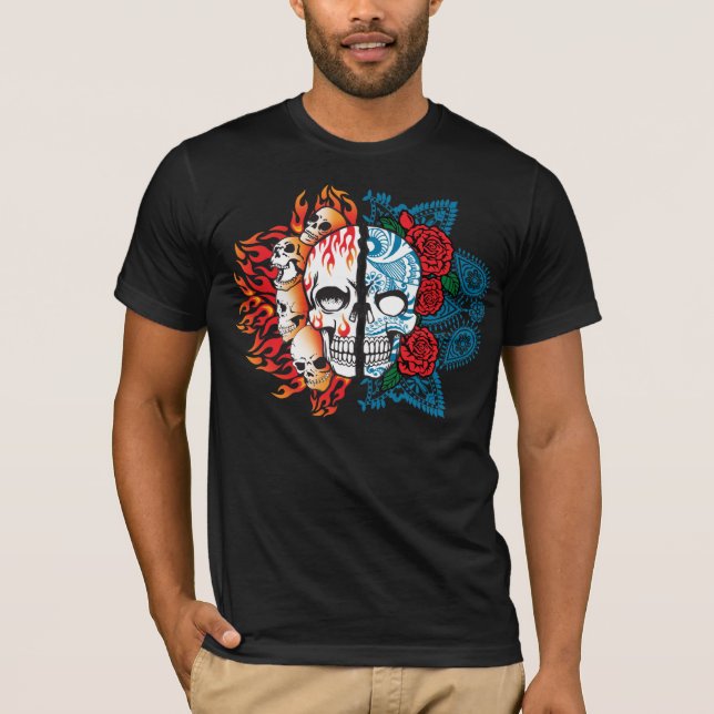 bra/ond skalleT-tröja Tee (Framsida)