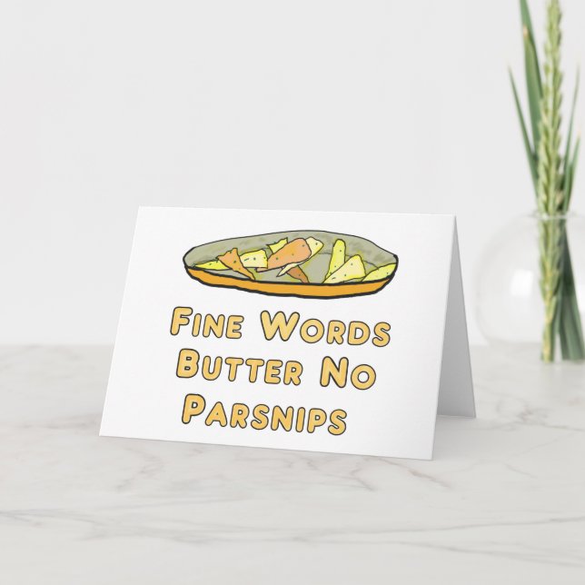 Bra Ord Butter No Parsnikes Kort (Framsida)