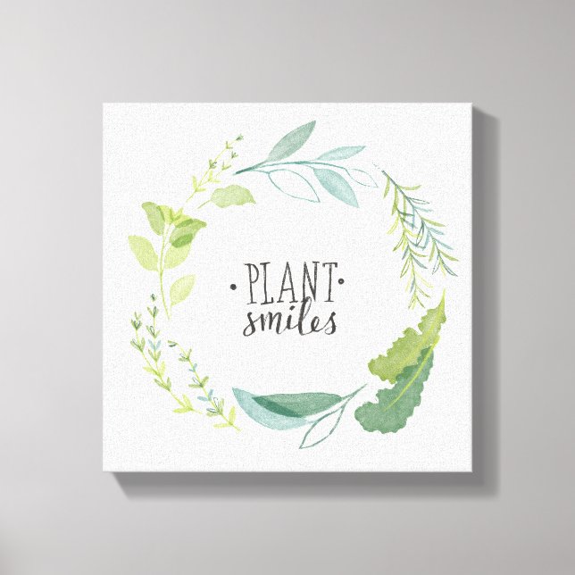 BRA ÖRTER II | Plant Smiles Canvastryck (Framsida)