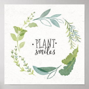 BRA ÖRTER II Plant Smiles Poster