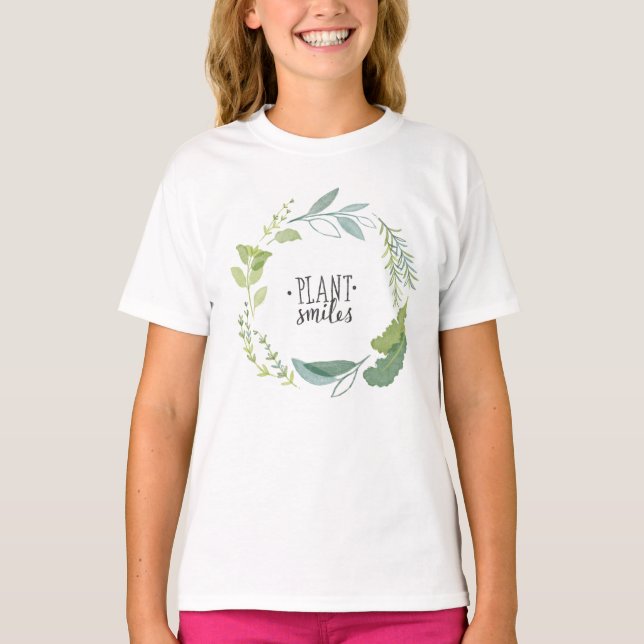 BRA ÖRTER II | Plant Smiles Tee Shirt (Framsida)