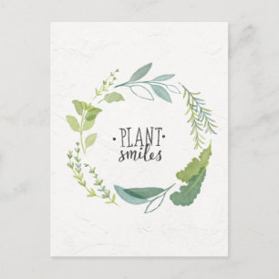 BRA ÖRTER II Plant Smiles Vykort